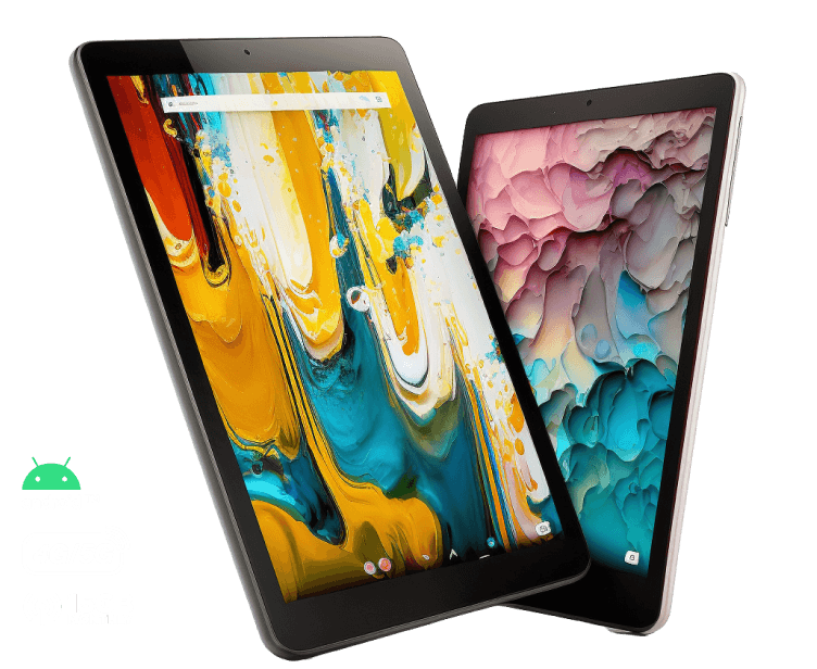 Two Android tablets